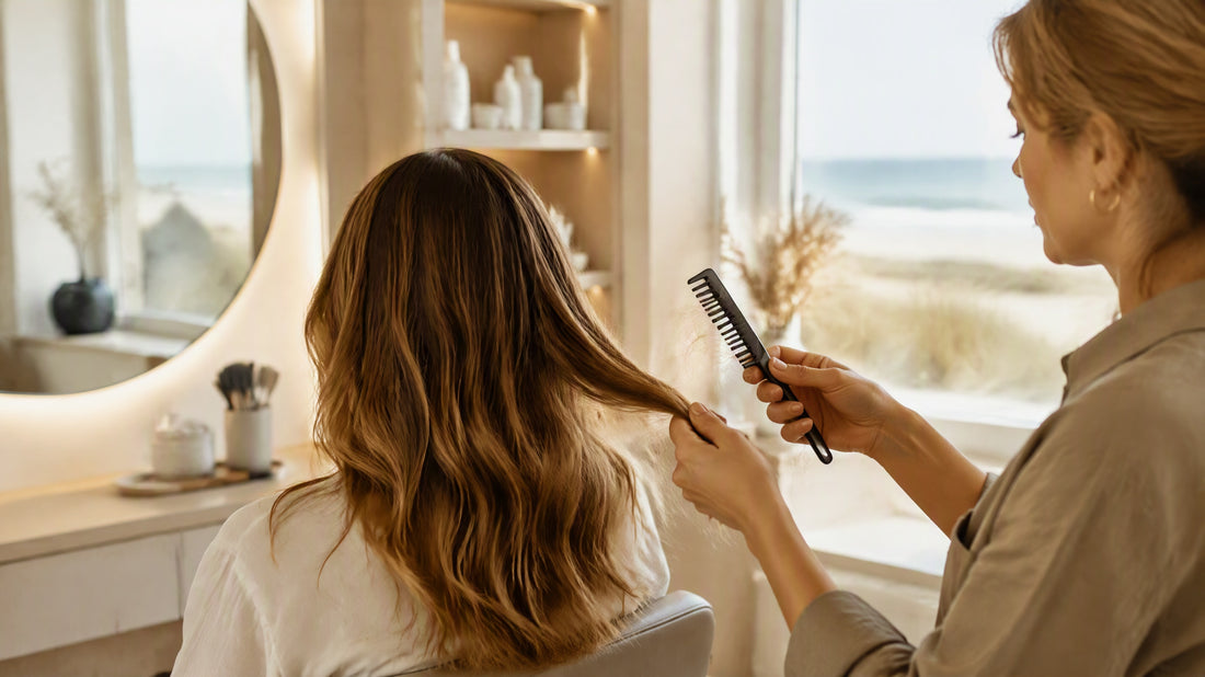 Diagnostic capillaire de rentrée pour une chute de cheveux après l’été